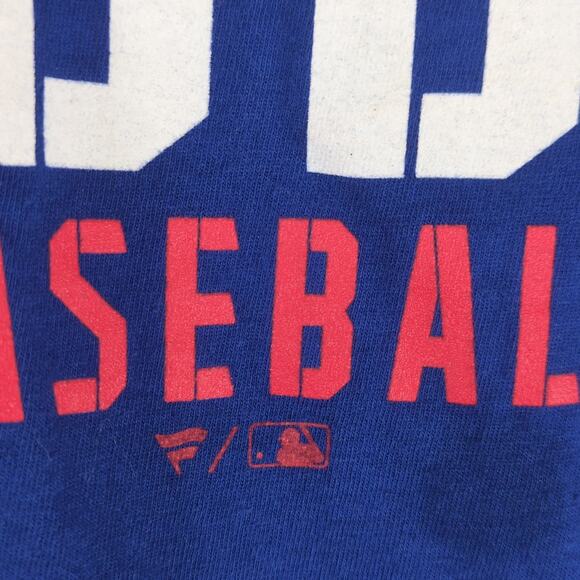 Chicago Cubs Baseball Men's L Graphic T-Shirt Fanatics Blue Short Sleeve MLB - Picture 7 of 10